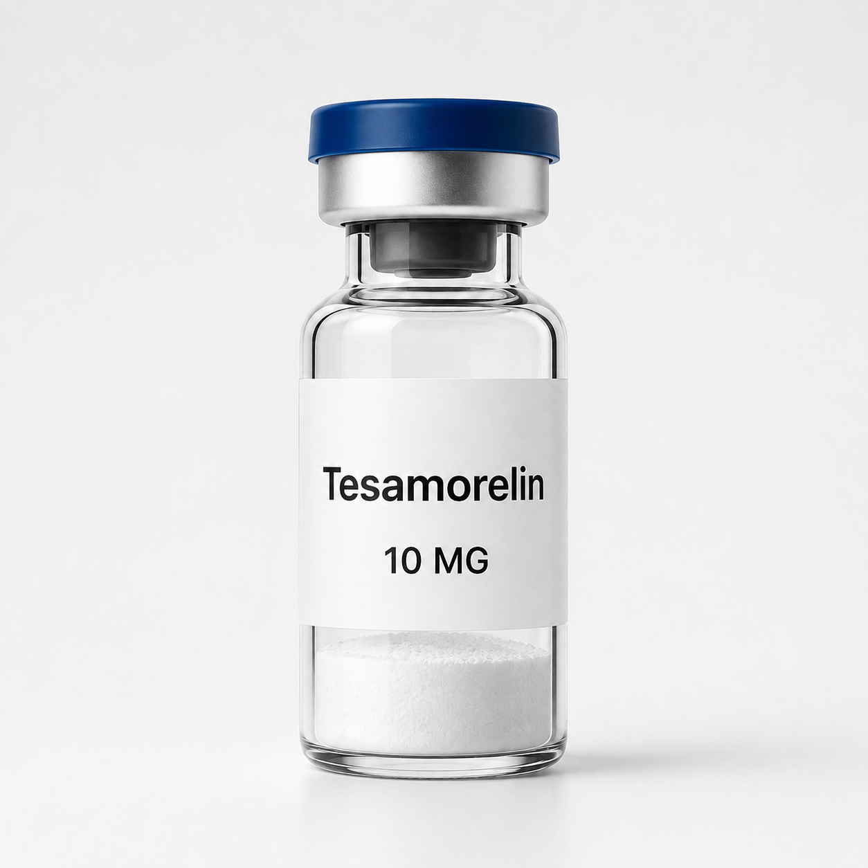 Tesamorelin research vial, 10 mg and 20 mg presentations